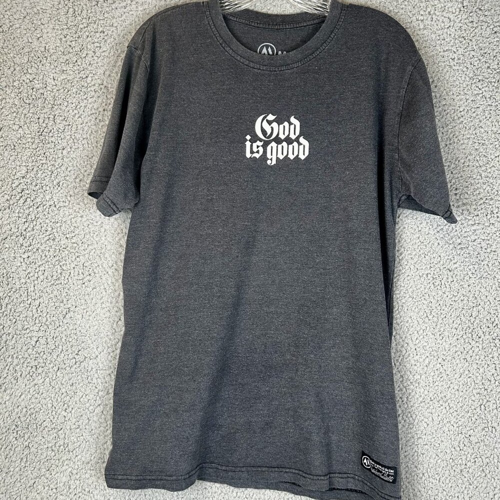 Anchored L.A Adult Medium God Is Good T-Shirt Workout Top Religious Tee